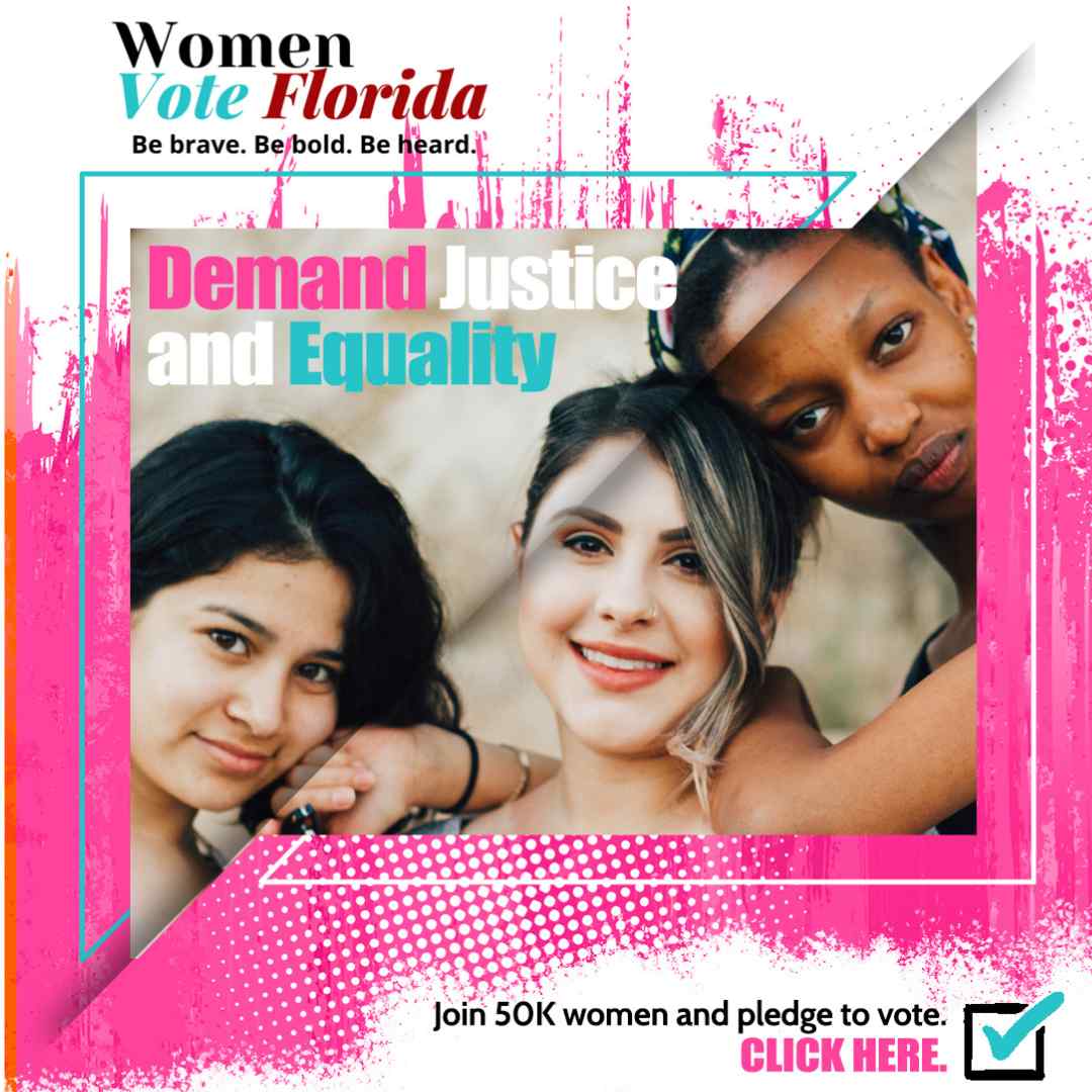Women vote Florida square display ad creative by GAROI
