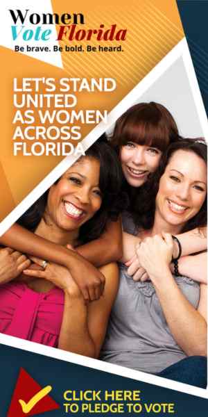 Women vote Florida display ad 300 x 600